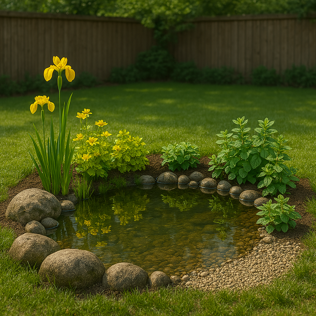 Small wildlife pond plant collections